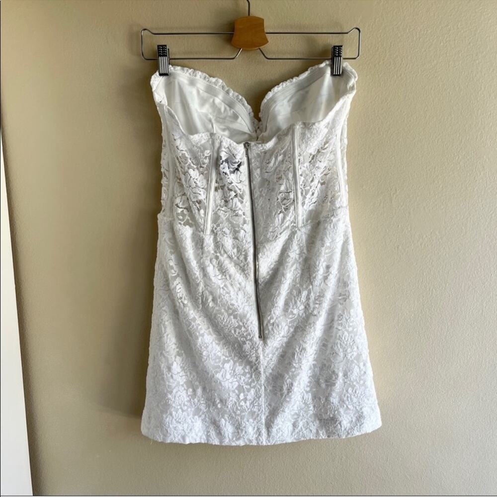 Bardot White Lace Mini Dress - Picture 7 of 11